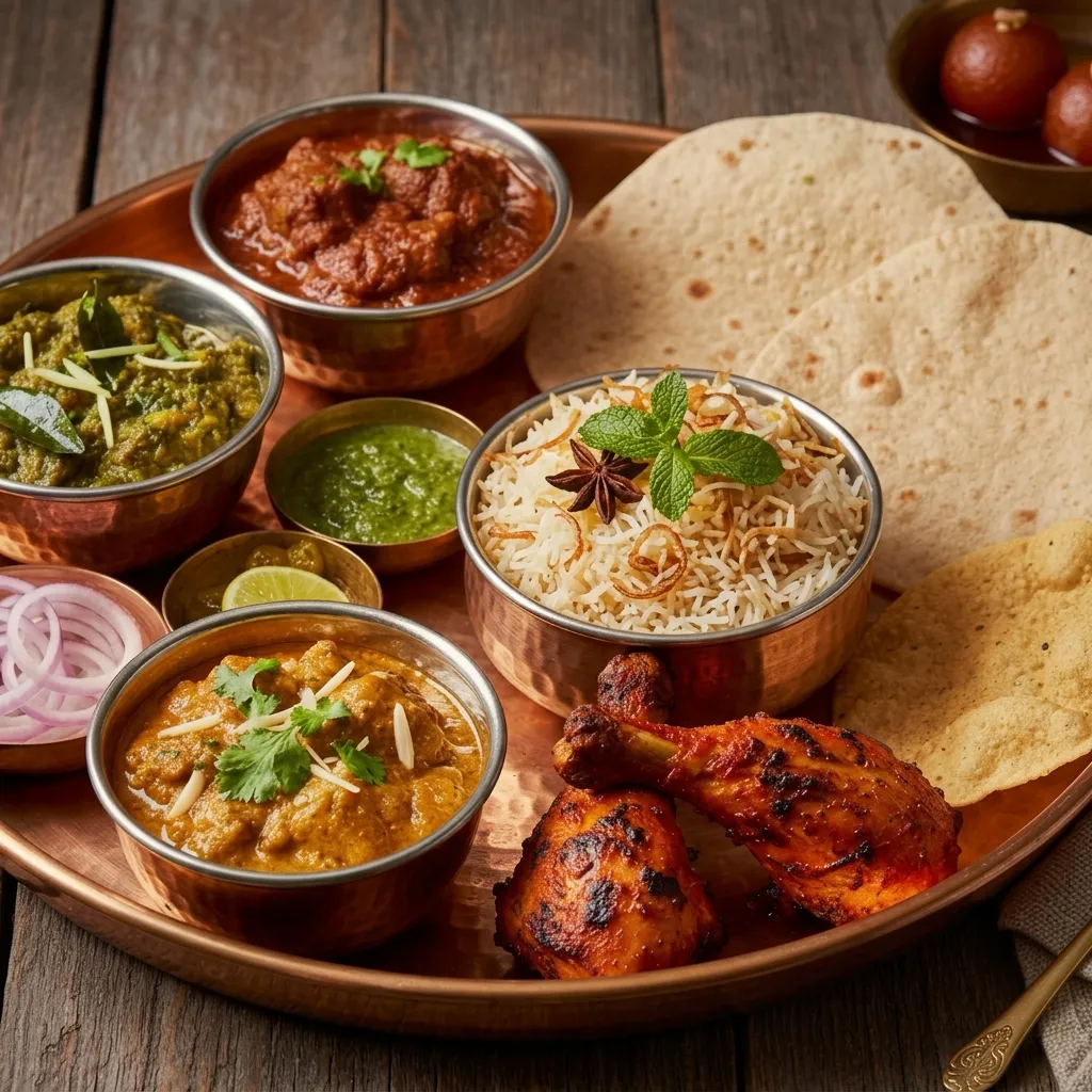 Non-Veg Thali &mdash; signature dish at Ghazal Fine-Dine Restaurant serving Summerside, Edmonton